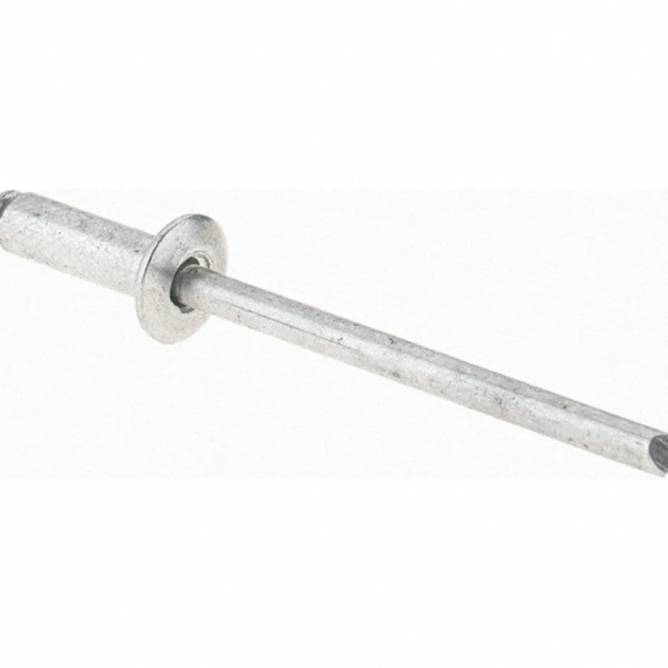 Open End Blind Rivet: Size 44, Dome Head, Aluminum Body, Aluminum Mandrel
