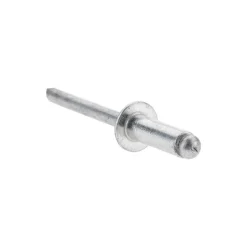 Open End Blind Rivet: Size 66, Dome Head, Aluminum Body, Aluminum Mandrel
