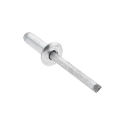 Open End Blind Rivet: Size 66, Dome Head, Aluminum Body, Aluminum Mandrel
