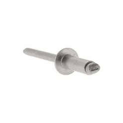 Open End Blind Rivet: Size 66, Dome Head, Stainless Steel Body, Stainless Steel Mandrel