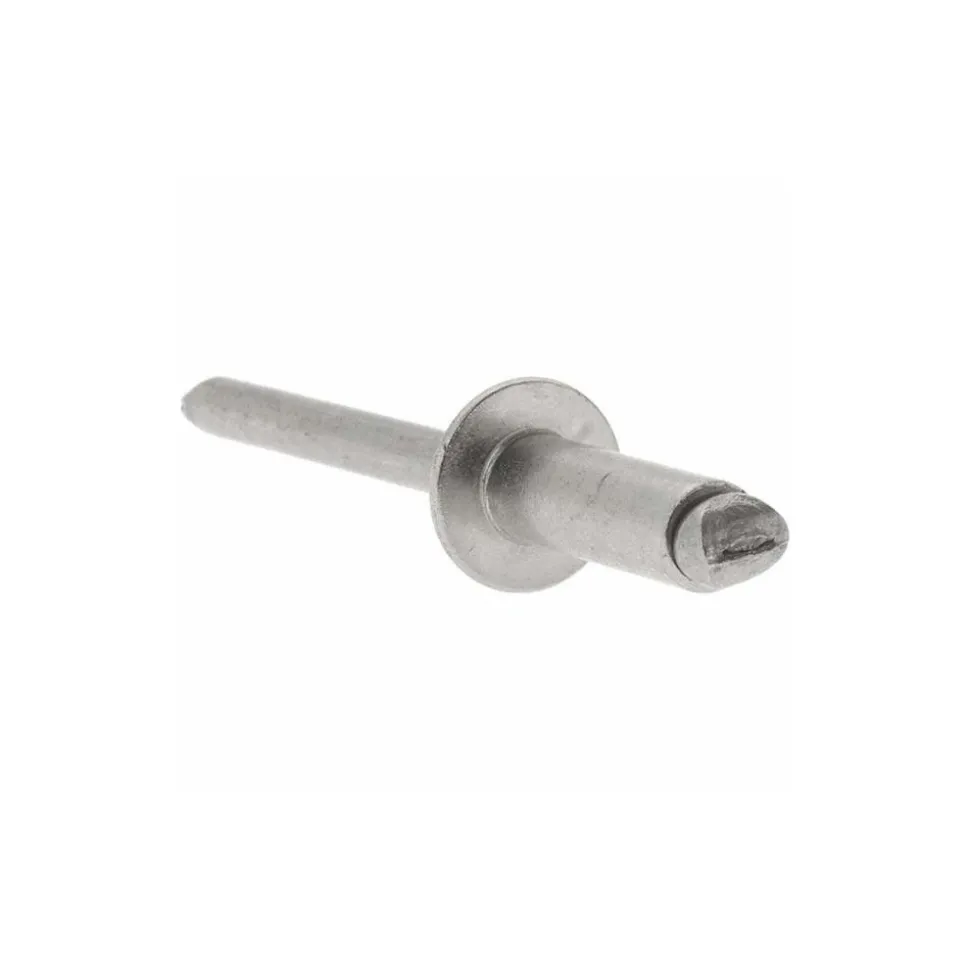 Open End Blind Rivet: Size 66, Dome Head, Stainless Steel Body, Stainless Steel Mandrel