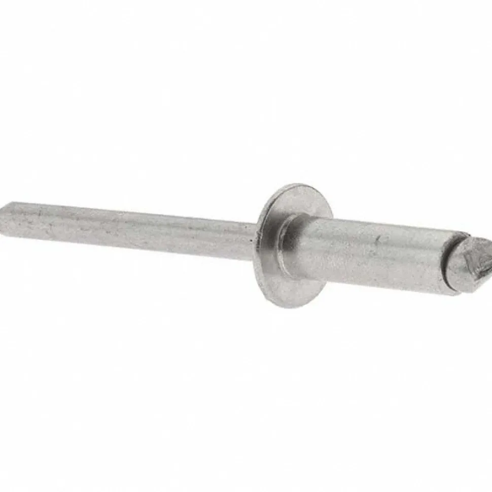 Open End Blind Rivet: Size 66, Dome Head, Stainless Steel Body, Stainless Steel Mandrel