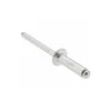 Open End Blind Rivet: Size 6-8, Dome Head, Aluminum Body, Aluminum Mandrel