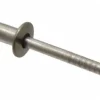 Open End Blind Rivet: Size 48, Dome Head, Stainless Steel Body, Stainless Steel Mandrel