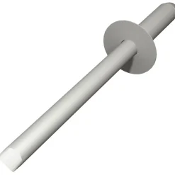 Open End Blind Rivet: Size 64, Dome Head, Stainless Steel Body, Stainless Steel Mandrel