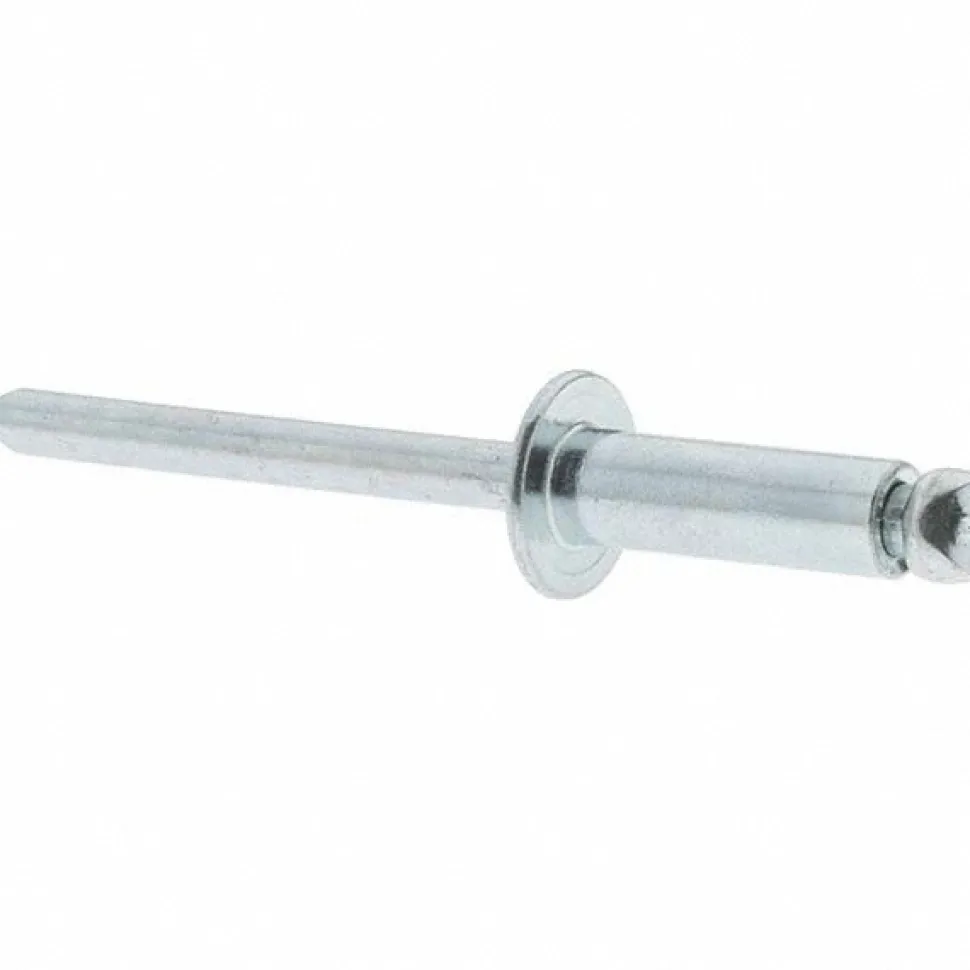 Open End Blind Rivet: Size 66, Dome Head, Steel Body, Steel Mandrel