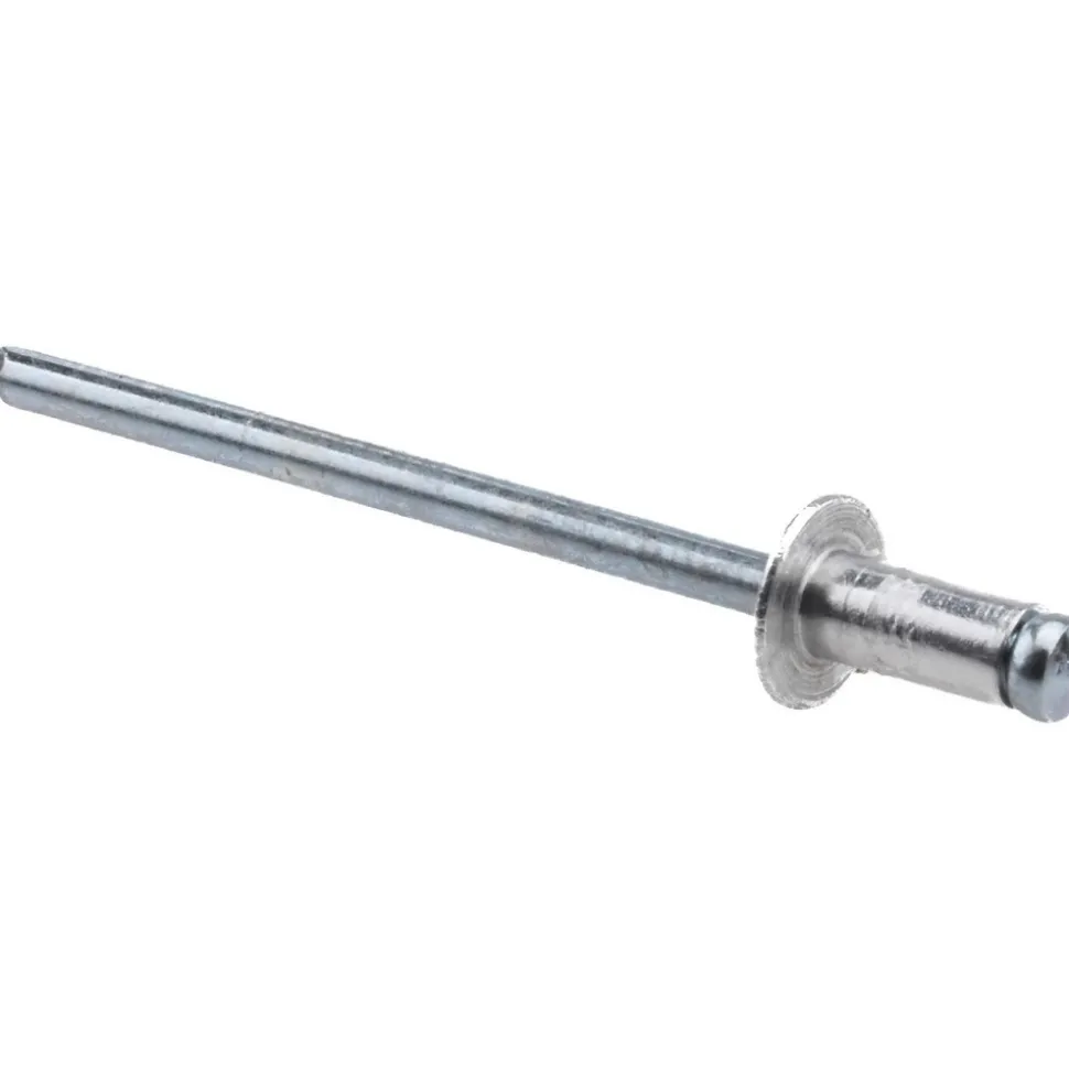 Open End Blind Rivet: Size 42, Dome Head, Aluminum Body, Steel Mandrel