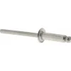 Open End Blind Rivet: Size 68, Dome Head, Stainless Steel Body, Stainless Steel Mandrel