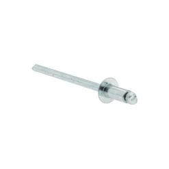 Open End Blind Rivet: Size 42, Dome Head, Steel Body, Steel Mandrel
