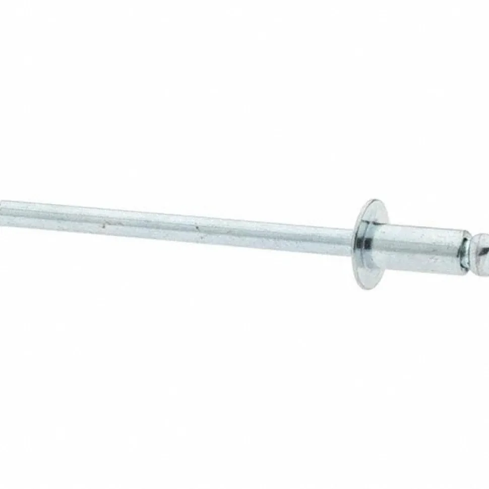 Open End Blind Rivet: Size 42, Dome Head, Steel Body, Steel Mandrel