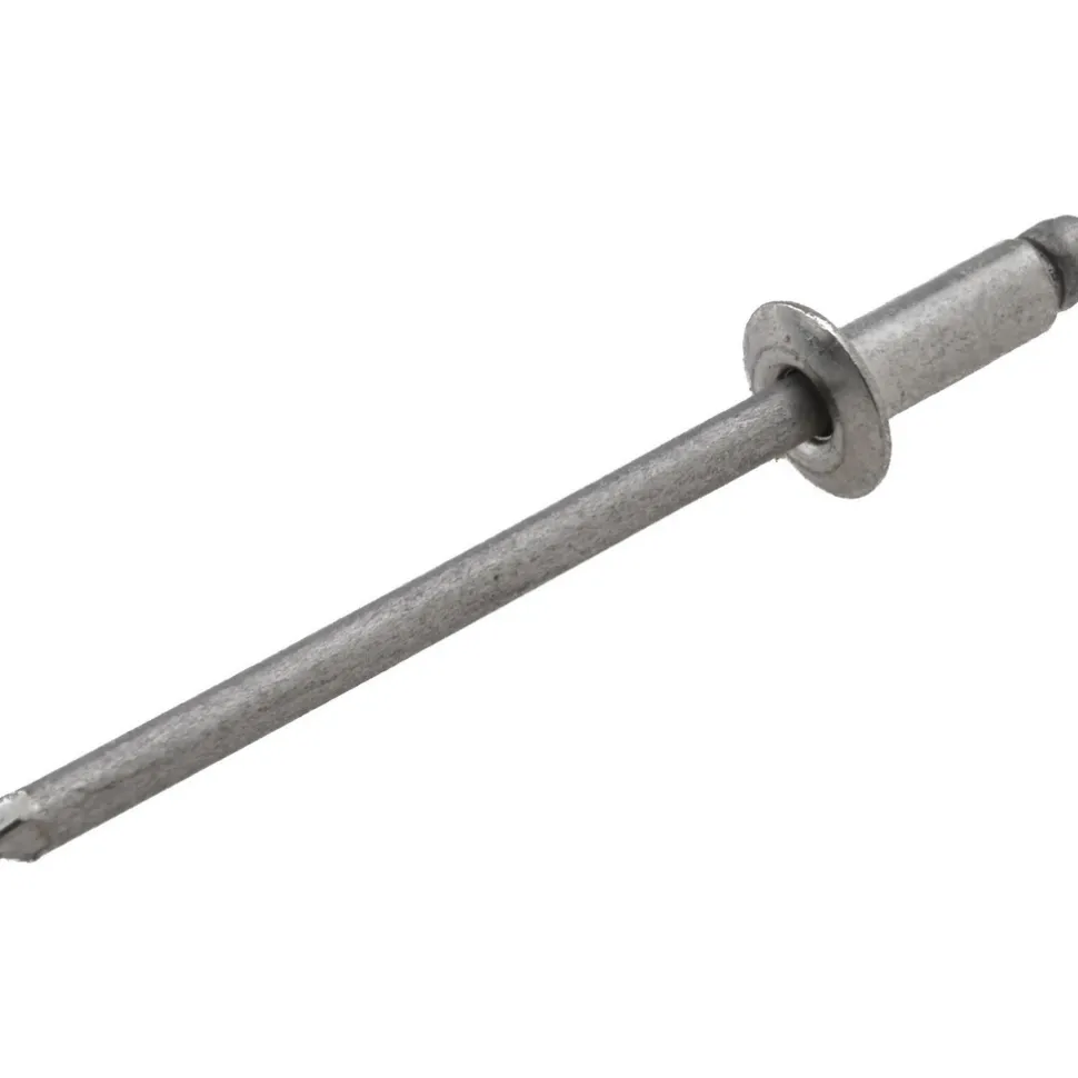 Open End Blind Rivet: Size 42, Dome Head, Stainless Steel Body, Stainless Steel Mandrel
