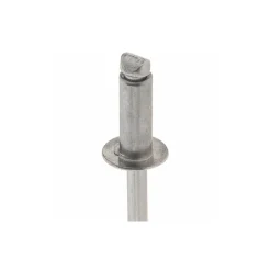 Open End Blind Rivet: Size 43, Dome Head, Stainless Steel Body, Stainless Steel Mandrel