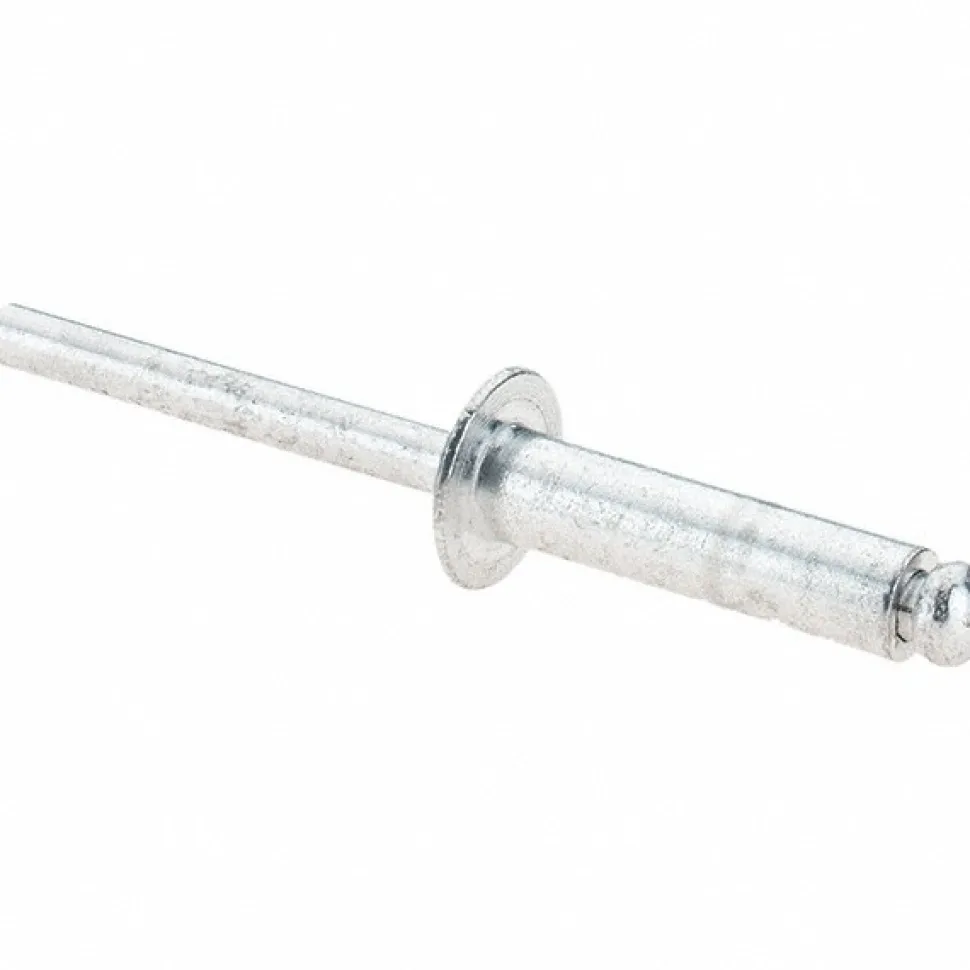 Open End Blind Rivet: Size 812, Dome Head, Aluminum Body, Aluminum Mandrel
