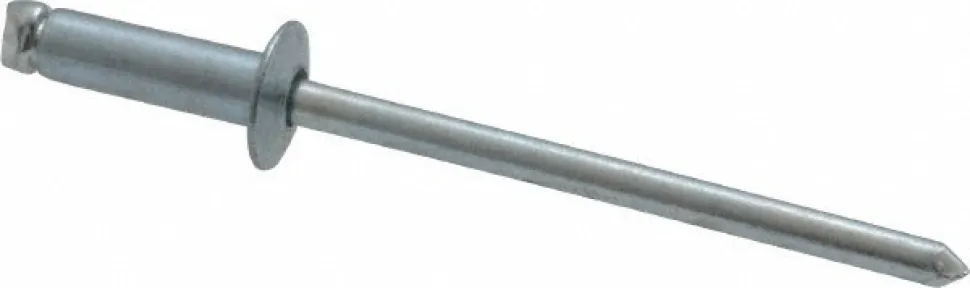 Open End Blind Rivet: Size 44, Dome Head, Steel Body, Steel Mandrel