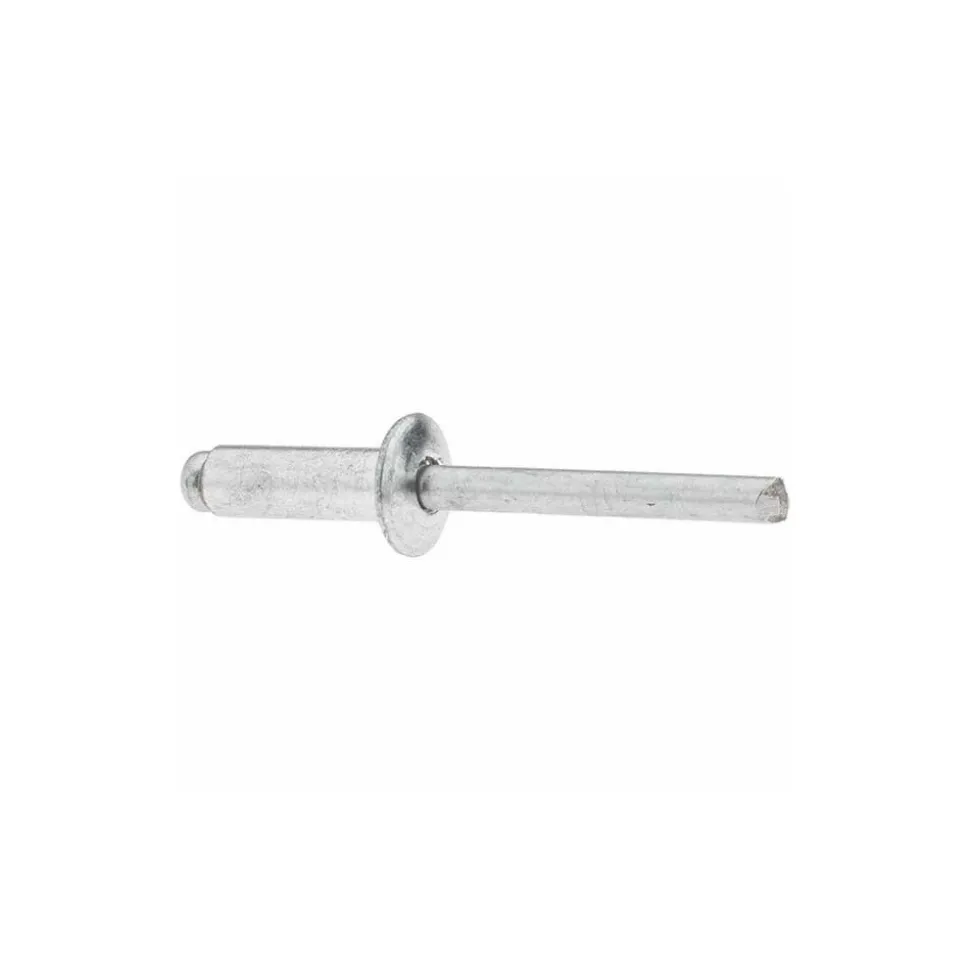 Open End Blind Rivet: Size 88, Dome Head, Aluminum Body, Aluminum Mandrel