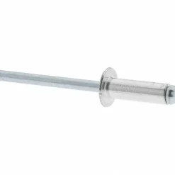 Open End Blind Rivet: Size 66, Dome Head, Aluminum Body, Steel Mandrel