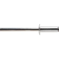 Open End Blind Rivet: Size 66, Dome Head, Aluminum Body, Aluminum Mandrel