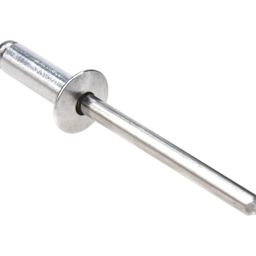 Open End Blind Rivet: Size 66, Dome Head, Aluminum Body, Aluminum Mandrel