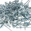 Open End Blind Rivet: Size 42, Large Flange Dome Head, Steel Body, Steel Mandrel
