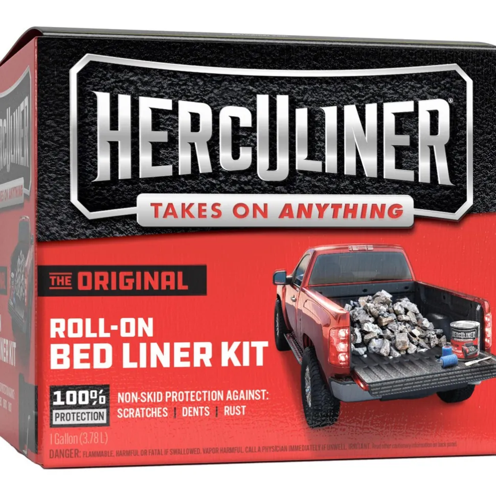 Original Truck Bed Liner Protective Coating Kit, Black, 1 Gallon