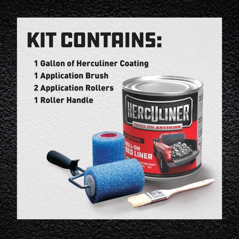 Original Truck Bed Liner Protective Coating Kit, Black, 1 Gallon