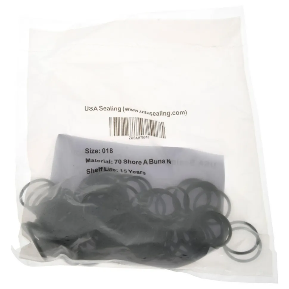 O-Ring: 7/8" OD, 3/4" ID, 1/16" Thick, Dash 018, Buna-N