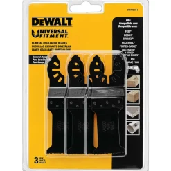 1-1/4" Oscillating Tool Blade: Metal, For Use With Wood With Nails, 3-Pack