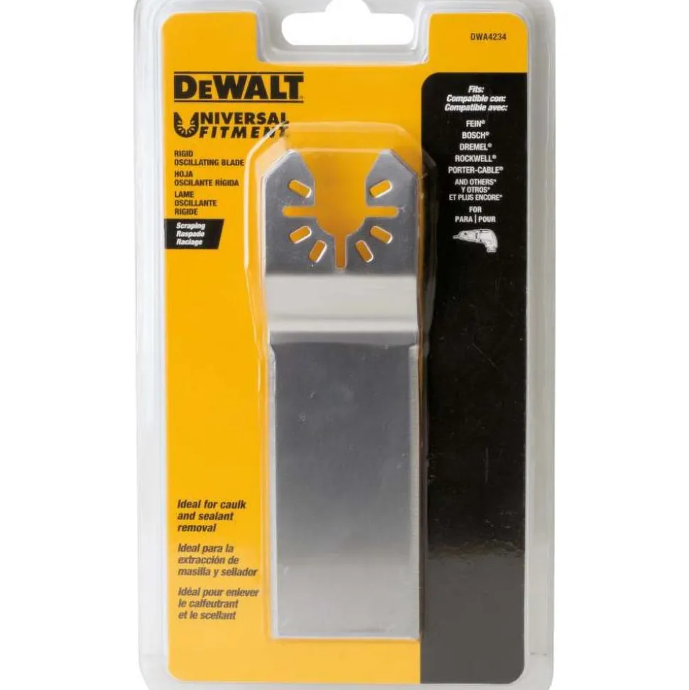 Oscillating Tool Blade: Ridgid Flush Scraping Rectangle, Steel