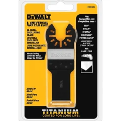 1-1/4" Oscillating Tool Blade: Titanium Coated, For Use With Metal