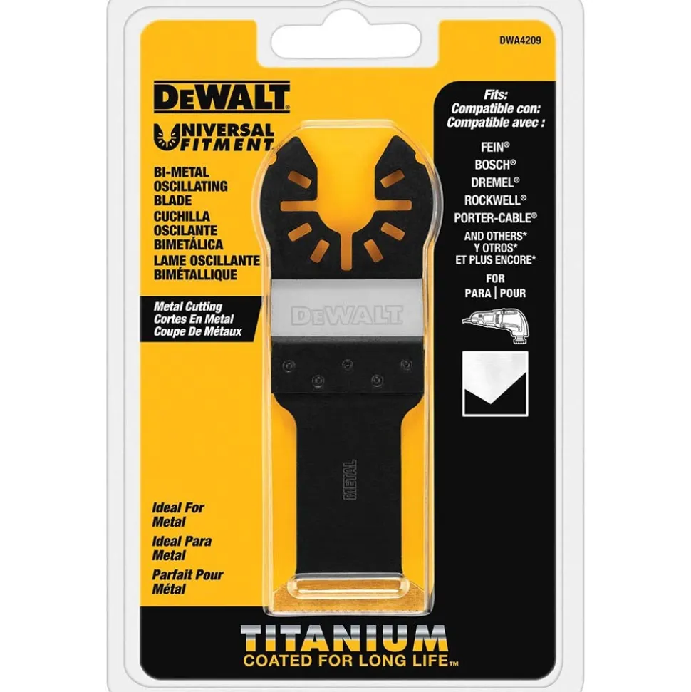 1-1/4" Oscillating Tool Blade: Titanium Coated, For Use With Metal