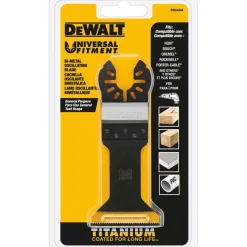 1-3/4" Oscillating Tool Blade: Titanium, For Use With Wood With Nails