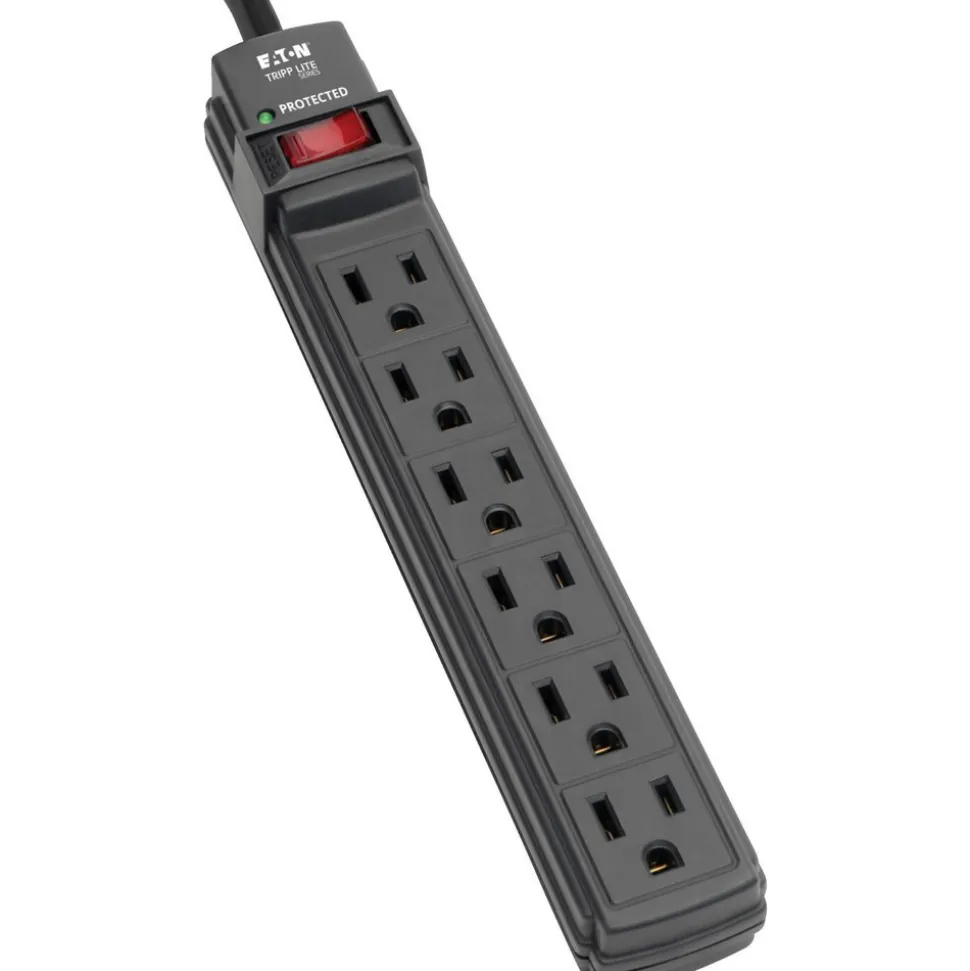 6 Outlets, 120 VAC15 Amps, 6' Cord, Power Outlet Strip