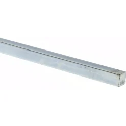 Oversized Key Stock: 1/2" High, 1/2" Wide, 12" Long, Steel, Zinc-Plated