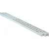 Oversized Key Stock: 7/16" High, 7/16" Wide, 12" Long, Steel, Zinc-Plated