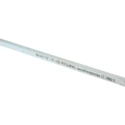 Oversized Key Stock: 7/16" High, 7/16" Wide, 12" Long, Steel, Zinc-Plated