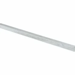 Oversized Key Stock: 1/2" High, 1/2" Wide, 12" Long, Cold Drawn Steel, Zinc-Plated
