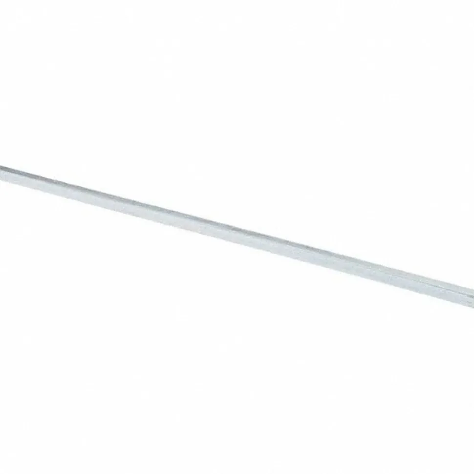 Oversized Key Stock: 1/4" High, 1/4" Wide, 12" Long, Cold Drawn Steel, Zinc-Plated