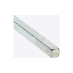 Oversized Key Stock: 3/16" High, 3/16" Wide, 12" Long, Cold Drawn Steel, Zinc-Plated