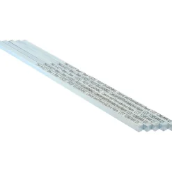 Oversized Key Stock: 12" Long, Steel, Zinc-Plated