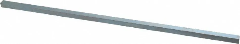 Oversized Key Stock: 12" Long, Steel, Zinc-Plated
