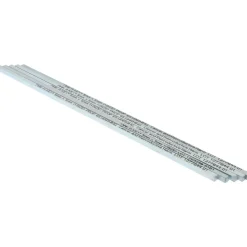 Oversized Key Stock: 12" Long, Steel, Zinc-Plated