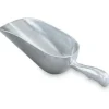 24 oz Silver Cast Aluminum Round Bottom Scoop