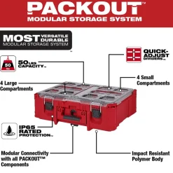PACKOUTâ„¢ Deep Organizer: 7" High, 15.2" Long, 19.7" Wide