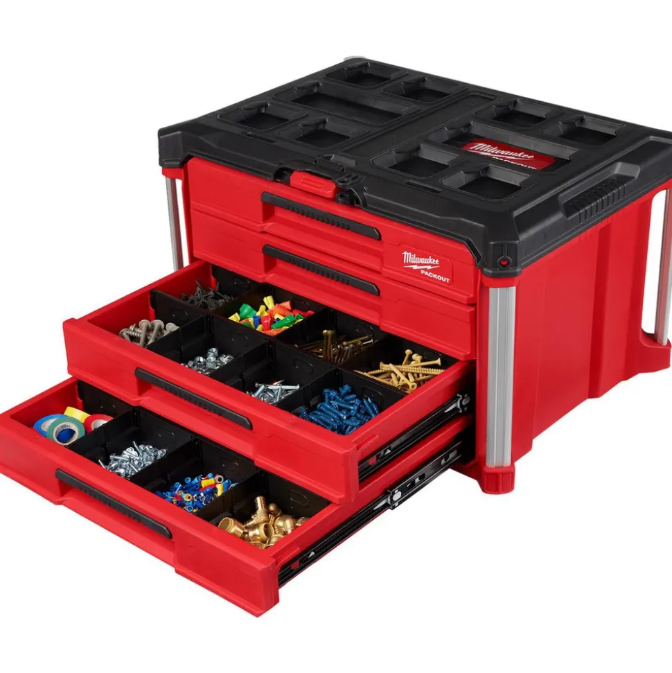 PACKOUT™ 4-Drawer Tool Box: 14.3" High, 16.3" Long, 22.2" Wide