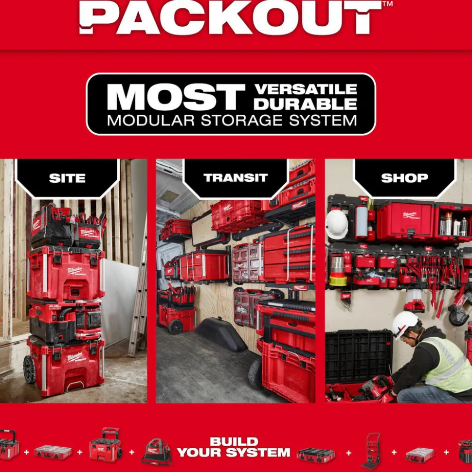 PACKOUT™ Rolling Tool Box: 19.5" High, 18" Long, 22" Wide