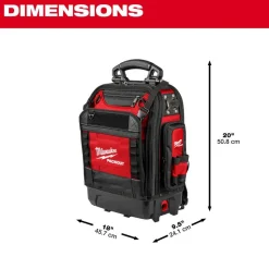 PACKOUTâ„¢ Structured Backpack: 20" High, 9.5" Long, 18" Wide, 42 Pockets