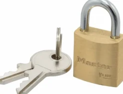 Padlock: Brass, Keyed Different, 3/4" Wide