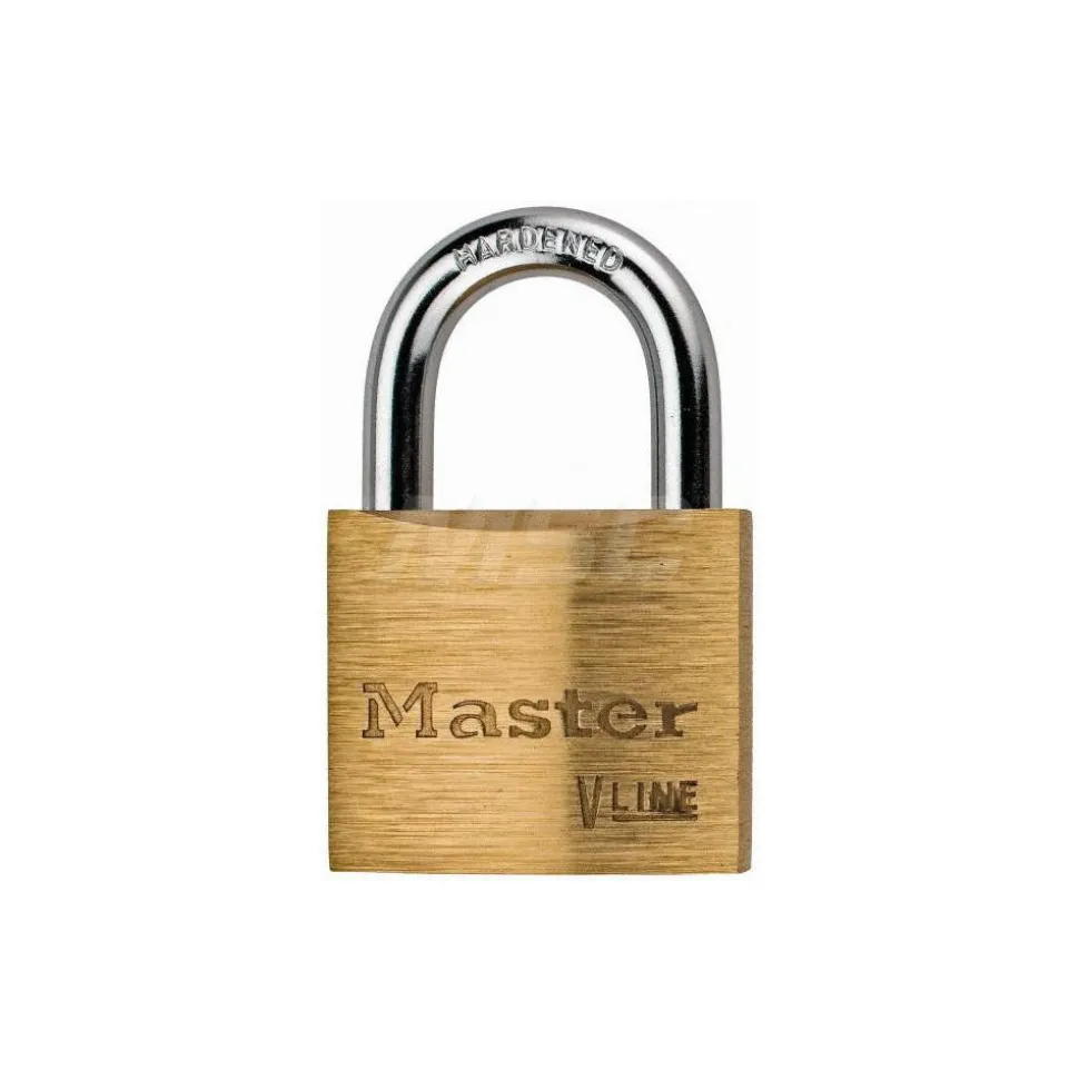 Padlock: Brass, Keyed Different, 1-1/2" Wide