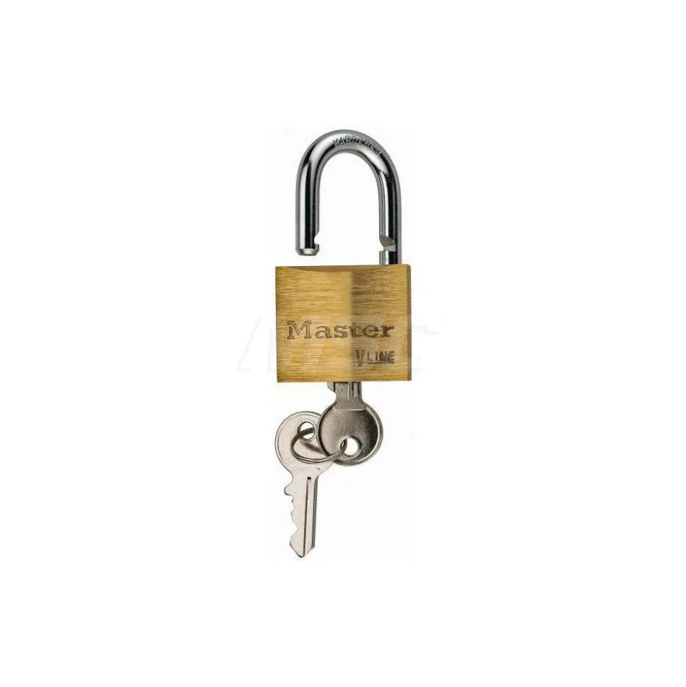 Padlock: Brass, Keyed Different, 1-1/2" Wide