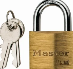 Padlock: Brass, Keyed Different, 1-1/2